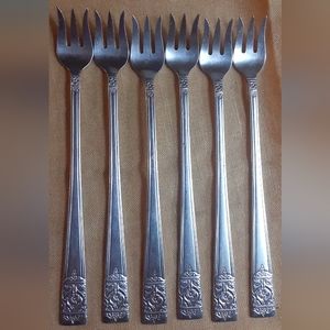 1939 ART NOUVEAU National Silver Co. King Edward Silver INAUGURATION PATTERN (6)